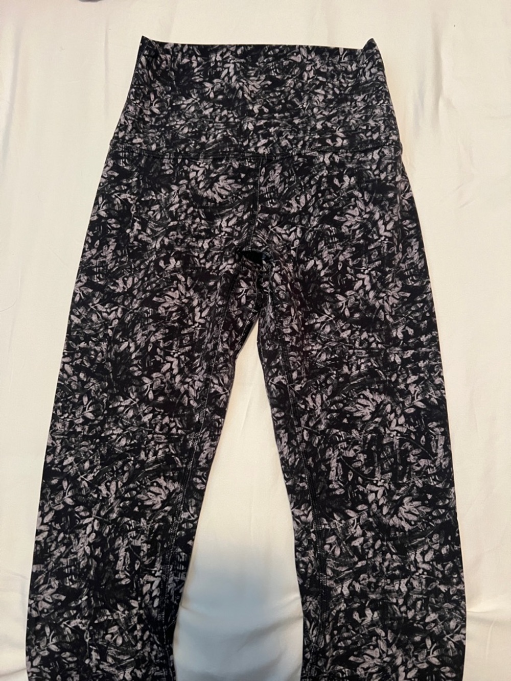 lululemon athletica Black & White Patterned High-Rise Leggings